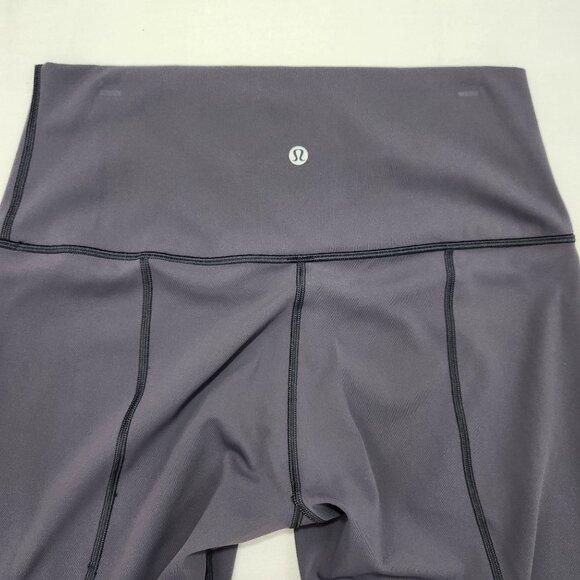 Lululemon Tights Peloton Wunder Crop II Roll Down Scallop Luxtreme 24” Women's 8 - Picture 9 of 11